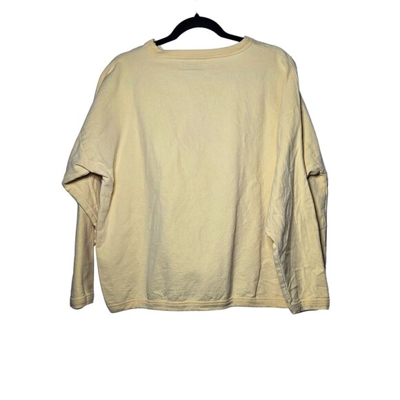 Vintage Bonjour Womens Yellow Long-Sleeve Teddy Bear Graphic Sweatshirt One Size - Picture 2 of 9